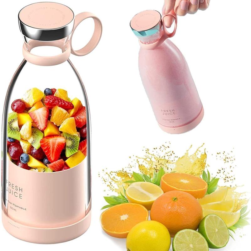 Portable Electric Juicer Blender Bottle USB Rechargeable Smoothie Maker 380ML