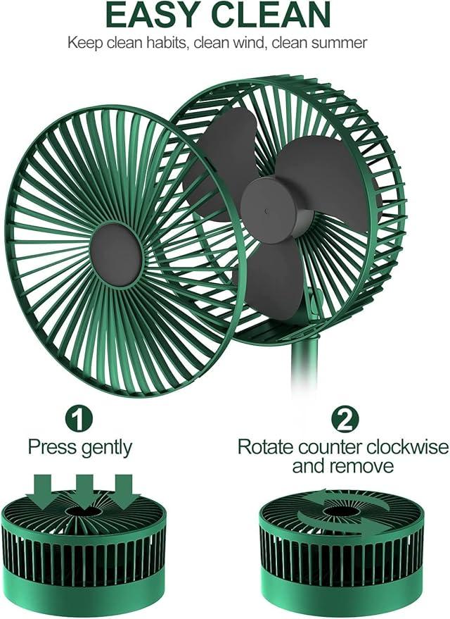 Foldable Telescopic Mini Fan Portable Adjustable Electric Fan