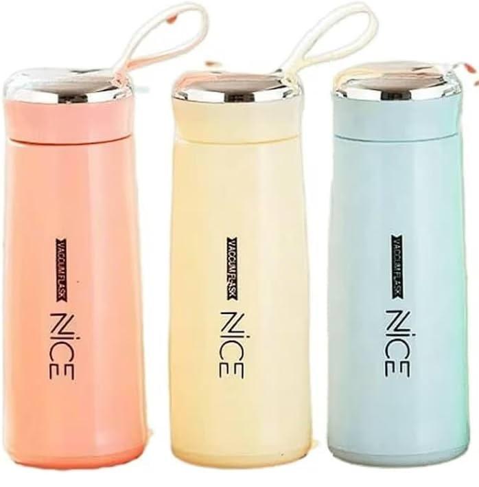 450ML BPA Free Glass Water Bottle Leak Proof Reusable Travel Bottle for Juice, Tea & Smoothies