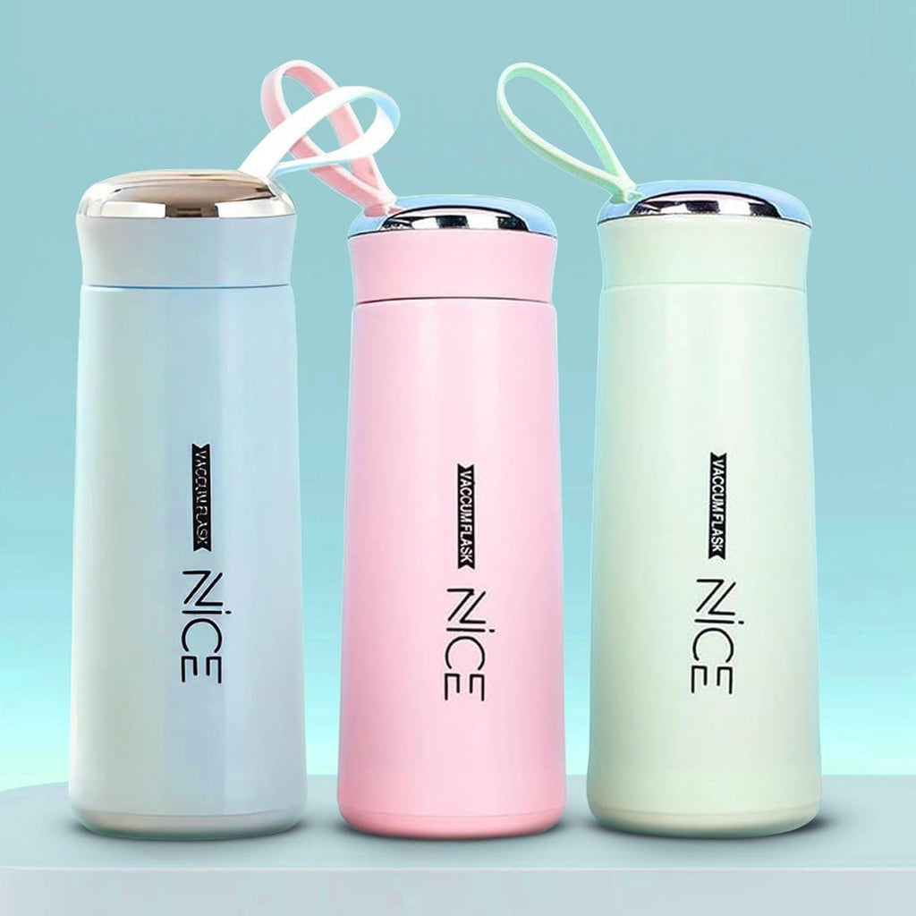 450ML BPA Free Glass Water Bottle Leak Proof Reusable Travel Bottle for Juice, Tea & Smoothies