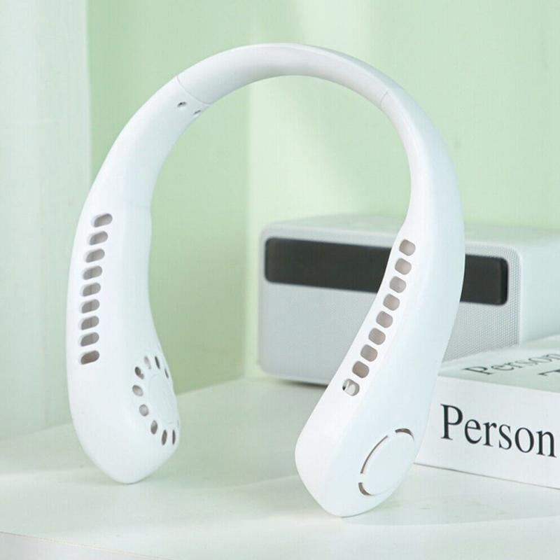 Portable Neck Fan Rechargeable USB Bladeless Cooling Fan for Outdoor Sports & Travel