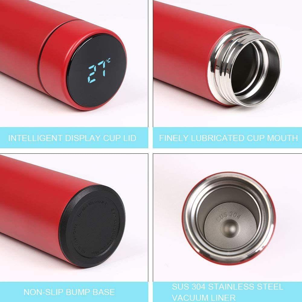 LED Digital Temperature Water Bottle Smart Vacuum Insulated Thermos Flask