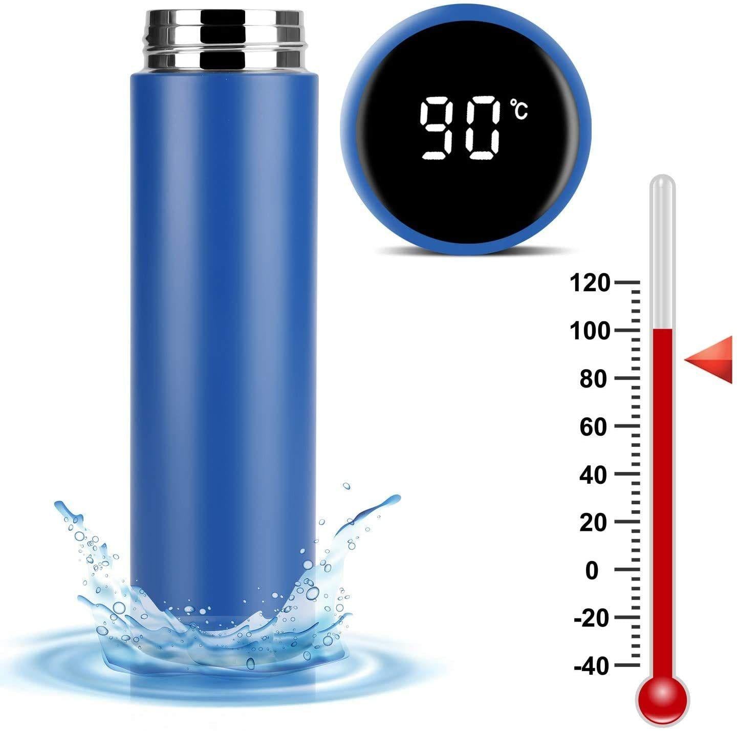 LED Digital Temperature Water Bottle Smart Vacuum Insulated Thermos Flask